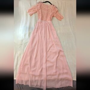 Elegant Peach Dress